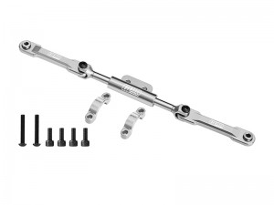 GPM H10162 7075 ALLOY FRONT STEERING LINK SET IRC00192 FOR VANQUISH PRODUCTS 1/10 H10 OPTIC CRAWLER VPS09027V - SILVER - H10162-S