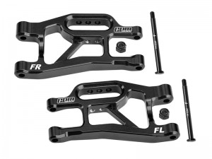 GPM SLAM055 7075 T6 ALLOY FRONT LOWER SUSPENSION ARMS 10831 FOR TRAXXAS MINI SLASH 4X4 108164-1 - SLAM055-BK