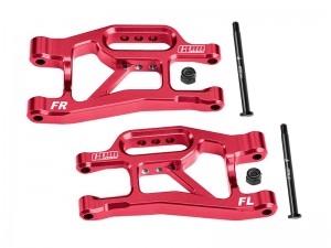 GPM SLAM055 7075 T6 ALLOY FRONT LOWER SUSPENSION ARMS 10831 FOR TRAXXAS MINI SLASH 4X4 108164-1 - RED - SLAM055-R