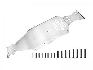 GPM MKV6333-OC STAINLESS STEEL INTEGRATED CHASSIS SKID KIT ARA320570 ARA320808 FOR ARRMA 1/8 KRATON 6S / EXB V6 BLX TRUCK - MKV6333-OC