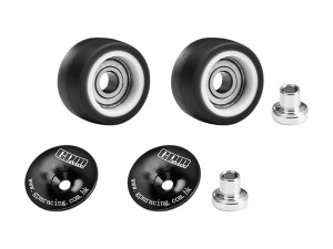 GPM MQM040R 7075 ALLOY WHEELIE BAR WHEEL & BEARING FOR RC ARRMA 1/16 QUAKE GROM ARA2137 / GORGON GROM ARA2130 - MQM040R-BK