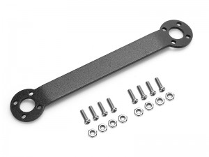 STEEL FRONT BODY SUPPORT BRACE FOR TAMIYA 1/12 CW-01 CHASSIS LUNCH BOX PAJERO PUMPKIN RC TRUCK - CW01-03/BK