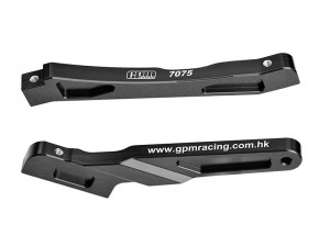 GPM MNV6016FR 7075-T6 ALLOY FRONT AND REAR CHASSIS BRACE ARA-1525 FOR ARRMA 1/8 NOTORIOUS 6S V5 V6  TYPHON 6S V5 TLR BLX TLR TUNED TYPHON OUTCAST 6S - BLACK - MNV6016FR-BK