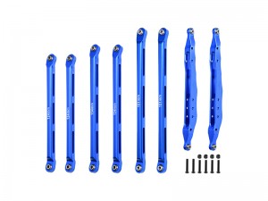 GPM RBX01449FR ALUMINUM 7075 REAR CHASSIS LINKS & REAR LOWER TRAILING ARMS & FRONT UPPER & LOWER CHASSIS LINKS AXI234023 FOR AXIAL 1/10 RB ... - RBX01449FR-B