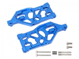 ALUMINUM FRONT LOWER SUSPENSION ARM ARA330589 FOR 1/5 ARRMA  KRATON OUTCAST 8S BLX MONSTER - BLUE - RS-ARA330589/BU