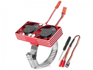 ALUMINUM ONE PIECE FANS MOTOR HEATSINK 30 X 30mm 22000RPM 35-43mm FOR 1/7 1/8 1/10 RC CAR 540 3660 3670 4074 4068 4274 - RS-MHS3030AL/RE