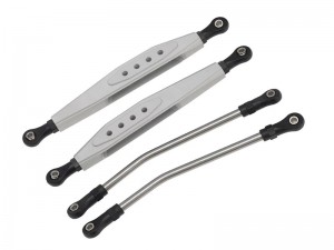 ALUMINUM REAR TRAILING ARM LINK RODS AX31109 FOR AXIAL 1/10 RR-10 90048 90053 RC TRUCK - RS-AX31109/SI