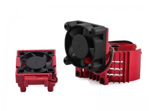ADJUST ALUMINUM MOTOR HEATSINK 30 X 30mm COOLING FAN  W.  VELINEON VXL-3S ESC FANS MOUNT 3355R FOR 1/10 TRAXXAS SLASH MINI SLASH MINI XRT STAMPEDE ST  ... - RS-MHS3030VXL3/RE