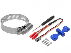 ALUMINUM COOLING FAN BELT MOUNT FOR 40 X 40mm 40-50mm DUAL FANS - RS-MHS4040A/BU