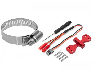 ALUMINUM COOLING FAN BELT MOUNT FOR 40 X 40mm 40-50mm DUAL FANS - RS-MHS4040A/RE