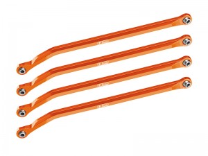 GPM H10014FR 7075 ALLOY HIGH-CLEARANCE LOWER LINK BAR SET IRC00307 FOR VANQUISH 1/10 H10 OPTIC / YOKOHAMA RTR / SPARCO RTR - H10014FR-OR