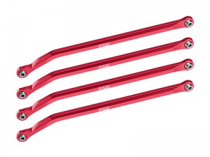 GPM H10014FR 7075 ALLOY HIGH-CLEARANCE LOWER LINK BAR SET IRC00307 FOR VANQUISH 1/10 H10 OPTIC / YOKOHAMA RTR / SPARCO RTR - RED - H10014FR-R