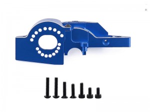 ALUMINUM QUICK CHANGE MOTOR MOUNT 10777T FOR TRAXXAS MINI MAXX MINI XRT MINI SLASH 4X4 MINI RALLY - BLUE - RS-TRX10777/BU