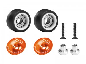 GPM XRTM040R/W 7075 7075-T6 ALLOY WHEELIE BAR WHEEL & BEARING 4976 FOR TRAXXAS MINI XRT VXL 3S 108076-1 / MINI MAXX 107154-1 - ORANGE - XRTM040R/W-OR