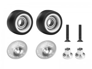 GPM XRTM040R/W 7075 7075-T6 ALLOY WHEELIE BAR WHEEL & BEARING 4976 FOR TRAXXAS MINI XRT VXL 3S 108076-1 / MINI MAXX 107154-1 - SILVER - XRTM040R/W-S