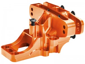 GPM TPS013 7075 T6 ALLOY REAR UPPER BULKHEAD 10921 FOR TRAXXAS 1/6 FUNCO PRO SCALE 2WD SAND CAR 8S 109076-4 - ORANGE - TPS013-OR