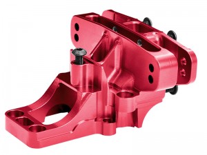 GPM TPS013 7075 T6 ALLOY REAR UPPER BULKHEAD 10921 FOR TRAXXAS 1/6 FUNCO PRO SCALE 2WD SAND CAR 8S 109076-4 - RED - TPS013-R