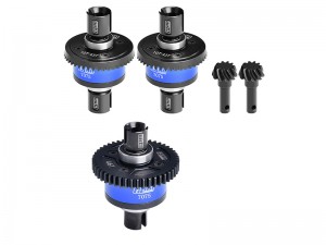 GPM STEEL 7075 FRONT CENTER REAR COMPLETE DIFFERENTIAL 9580 9585 FOR TRAXXAS 1/8 4WD SLEDGE MONSTER TRUCK 95076-4 - SLE1043046S-B