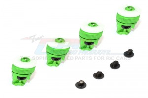 ALUMINIUM FRONT+REAR MAGNET BODY MOUNT FOR CC01 UNIMOG TAMIYA CC01 - Green - CC201FR/UM-G