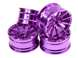 ALUMINUM RIM SET 51 X 27mm 12mm HEX FOR 1/10 TAMIYA TT-02 XV-02 RALLY DRIFT CAR - RS-WH5127/PU