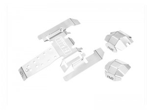 GPM H10333 STAINLESS STEEL CHASSIS SKID KIT THICK 1MM FOR VANQUISH 1/10 H10 OPTIC / YOKOHAMA RTR / S ... - H10333-OC