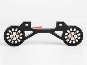 NYLON SHELL ROLLER CAGE ARA402330 FOR 1/10 ARRMA OUTCAST 4S 4X4 RC TURCK ARA4410V2 - RS-AR320379E/LED