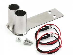 STAINLESS STEEL LED EXHAUST PIPE SET FOR 1/10 RC TAMIYA TT-02D D4 D5 D6 DRIFT CAR - RS-EP01C