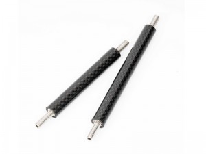 CARBON FIBER CENTER BRACE BAR ARA-1527 FOR ARRMA 1/8 NOTORIOUS 6S V6 MONSTER ARA8611V6 - RS-ARA1527/BK