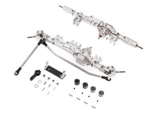 ALUMINUM FULL FRONT & REAR AXLE HOUSING ASSEMBLE KIT FOR 1/10 AXIAL RACING RR10 BOMBER WRAITH 90018 90045 90048 - RS-RR10AXLE/SI