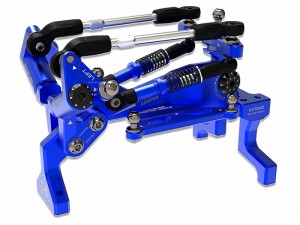 3RACING SAK-D6807 ALUMINUM FRONT BULKHEAD MONO SHOCK FOR 1/10 RC SAKURA AUPER D6 SPORT DRIFT CAR - SAK-D6807/BU