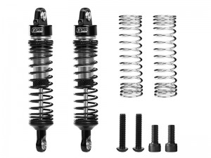 GPM MQM071F/R ALLOY FRONT/REAR ADJUSTABLE PROGRESSIVE SPRING SHOCK 71mm ARA-2591 FOR ARRMA 1/16 QUAKE GROM GORGON GROM - MQM071F/R-S-BK