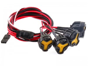 CRAWLER 4-HEAD LED BUMPER ROOF TOP SPOTLIGHT 3CH FOR 1/10 AXIAL SCX10 CARPA 1.9 TRAXXAS TRX-4 TRX-6 - RS-CHL104C