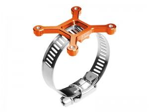 ALLOY STAINLESS STEEL 40 X 40mm COOLING FAN AJUSTABLE MOUNT FOR 28-42 SERIES MOTOR - ORANGE - GPM2144-OR