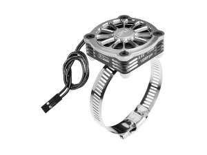 GPM GPM2144FAN 7075 T6 ALLOY STAINLESS STEEL 40X40MM COOLING FAN ADJUSTABLE FOR 28-42 SERIES MOTOR - GPM2144FAN-S