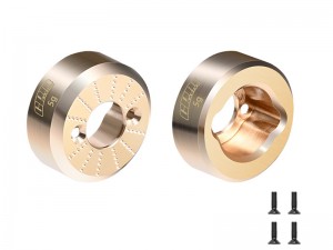 GPM SCX30/22X BRASS COUNTER WEIGHT REAR HUBS 5g AXI-3320 FOR 1/30 AXIAL SCX30 FORD BRONCO / SCX30 JEEP WRANGLER JLU CRAWLER - SCX30/22X