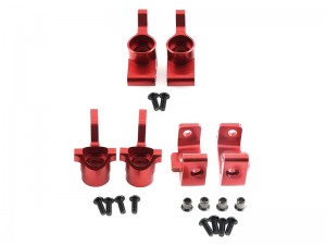 ALUMINUM FRONT HUB KNUCKLE REAR HUB CARRIER 101209 101208  FOR HPI RACING 1/8 WR8 FLUX BULLET ST MT3.0 - RED - RS-101208/RE