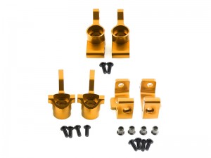 ALUMINUM FRONT HUB KNUCKLE REAR HUB CARRIER 101209 101208  FOR HPI RACING 1/8 WR8 FLUX BULLET ST MT3 ... - RS-101208/GO