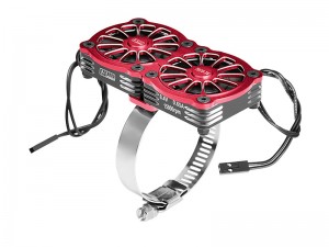 GPM GPM3357FANV2 7075 STAINLESS STEEL DUAL 40 X 40mm COOLING FAN ADJUSTABLE FOR 40-56 SERIES MOTOR - GPM3357FANV2-R