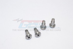 GPM GF004S STAINLESS STEEL KING PIN (5MMX6.2MMXM4)  - 4PCS TAMIYA GF-01 - GF004S-OC
