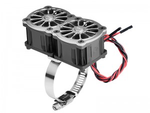 GPM GPM3357FANB2 7075-T6 ALLOY 316 STAINLESS STEEL DUAL 40 X 28mm COOLING FAN ADJUSTABLE FOR 40-56 S ... - GPM3357FANB2-S