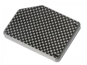 CARBON FIBER RADIO BOX COVER ARA320604 FOR ARRMA 1/7 BIG ROCK FIRETEAM MOJAVE 1/8 KRATON NOTORIOUS OUTCAST TALION TYPHON 6S V6 EXB BLX - RS-ARA320604/BK