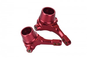 GPM GF021 ALUMINIUM FRONT KNUCKLE ARM SET TAMIYA GF-01 - Red - GF021-R