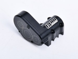 GPM SCX30/38 ALLOY 7075 TRANSMISSION CENTER MOTOR MOUNT AXI-3311 FOR AXIAL 1/30 SCX30 FORD BRONCO SCX30 JEEP WRANGLER JLU SCX30 CHEVROLET K10 - BLACK - SCX30/38-BK