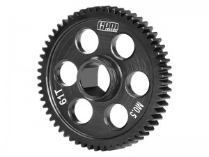 GPM MQM061TS 40Cr STEEL SPUR GEAR 0.5 MODULE 61T ARA-2592 FOR ARRMA 1/16 QUAKE GROM GORGON GROM ARA2137 ARA2130 - MQM061TS-BK