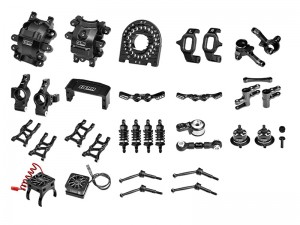 GPM TEC2VXLKIT COMPLETE COMPETITION SET FOR TRAXXAS 1/10 FORD GT 4-TEC 2.0 4-TEC 2.0 VXL BL-2S 4-TEC 3.0 CORVETTE 4-TEC 3.0 RC CAR - BLACK - TEC2VXLKIT-BK