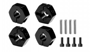 GPM H10010  ALLOY FRONT AND REAR CLAMP TYPE WHEEL HUB 12mm VPS07080 FOR VANQUISH 1/10 H10 OPTIC CRAWLER Yokohama Sparco VPS09027 - H10010-BK