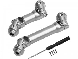 STEEL FRONT & REAR MAIN DRIVE SHAFT AXI-3321 FOR 1/30 AXIAL RACING SCX30 MINI CRALWER CHEVROLET K10 FORD BRONCO JEEP WRANGLER JLU AXI-2260 AXI-2048 AXI-2261 - RS-AXI3321/SI