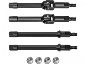 STEEL FRONT CVD DRIVESHAFT REAR SHAFT AXI-3324 AXI-3320 FOR 1/30 AXIAL RACING SCX30 MINI CRALWER CHEVROLET K10 FORD BRONCO JEEP WRANGLER JLU AXI-2260 AXI-2048 AXI-2261 - RS-AXI332024CVD/BR
