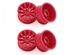 PLASTIC RIM SET 52 x 26mm 12mm HEX For 1/10 TAMIYA TT01 TT02 HPI RACING RS4 SPORT 3 D3 D4 DRIFT Car - WH5226D/RE