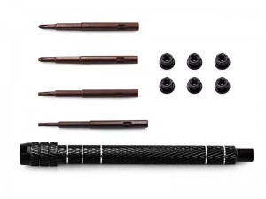 ALUMINUM MULTI FUNCTION SETUP STAR PHILIP WRENCH M2 LOCK NUT FOR AXIAL 1/30 SCX30 MINI CRAWLER - BLACK - RS-AXI3328/BK